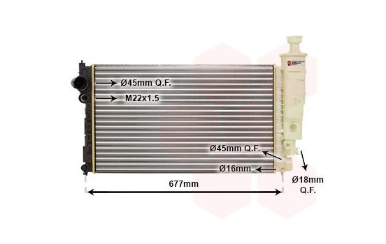 Radiator, engine cooling 40002126 International Radiators, Image 2