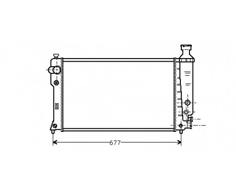 Radiator, engine cooling 40002135 International Radiators