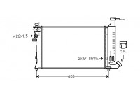 Radiator, engine cooling 40002136 International Radiators