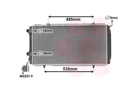 Radiator, engine cooling 40002146 International Radiators, Image 2