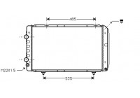 Radiator, engine cooling 40002147 International Radiators Plus