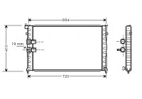 Radiator, engine cooling 40002177 International Radiators