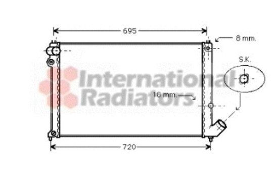 Radiator, engine cooling 40002179 International Radiators, Image 2
