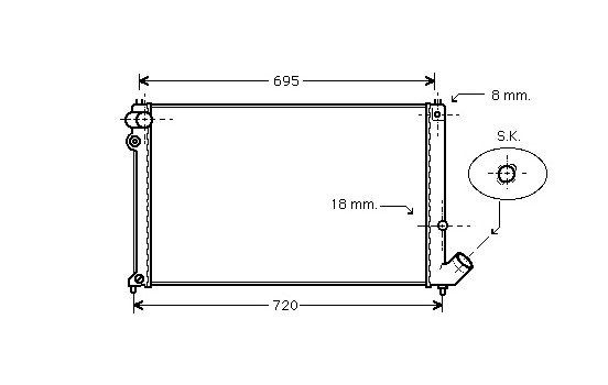 Radiator, engine cooling 40002179 International Radiators