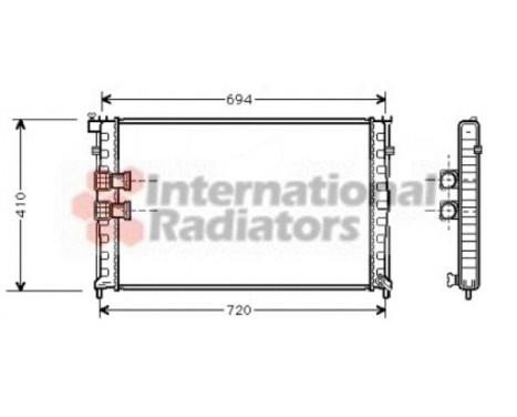 Radiator, engine cooling 40002185 International Radiators, Image 2