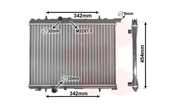 Radiator, engine cooling 40002190 International Radiators, Image 2