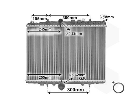 Radiator, engine cooling 40002198 International Radiators Plus, Image 3
