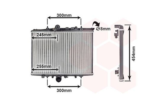 Radiator, engine cooling 40002202 International Radiators, Image 2