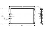 Radiator, engine cooling 40002231 International Radiators