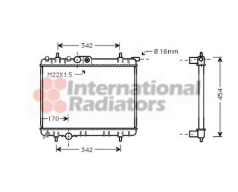 Radiator, engine cooling 40002244 International Radiators, Image 2