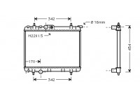 Radiator, engine cooling 40002244 International Radiators