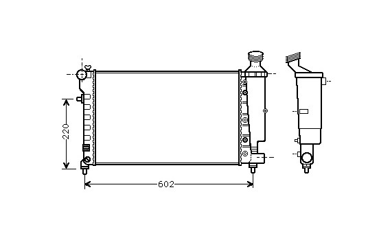 Radiator, engine cooling 40002262 International Radiators
