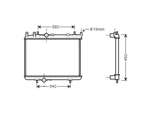 Radiator, engine cooling 40002263 International Radiators