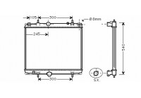 Radiator, engine cooling 40002277 International Radiators