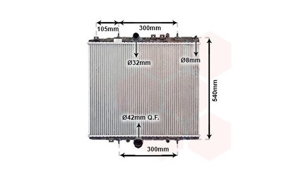 Radiator, engine cooling 40002277 International Radiators, Image 2