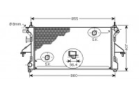 Radiator, engine cooling 40002304 International Radiators