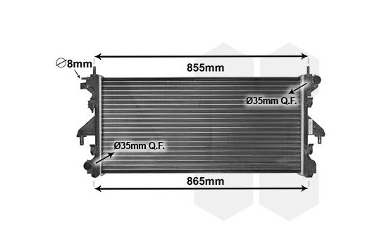 Radiator, engine cooling 40002308 International Radiators, Image 2