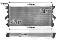 Radiator, engine cooling 40002309 International Radiators