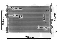 Radiator, engine cooling 40012386 International Radiators