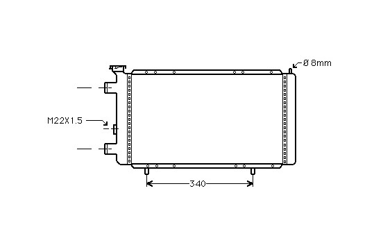 Radiator, engine cooling 43002022 International Radiators