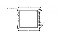Radiator, engine cooling 43002041 International Radiators