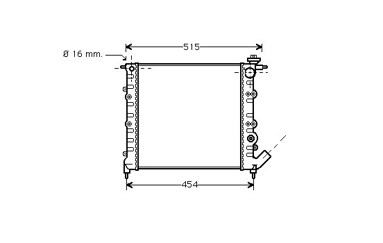 Radiator, engine cooling 43002041 International Radiators