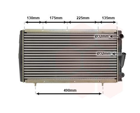 Radiator, engine cooling 43002084 International Radiators, Image 2