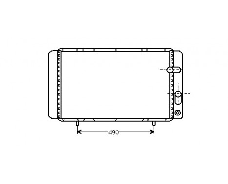 Radiator, engine cooling 43002084 International Radiators