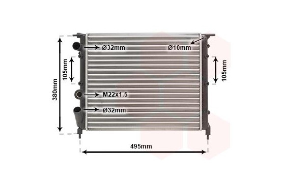 Radiator, engine cooling 43002118 International Radiators, Image 2