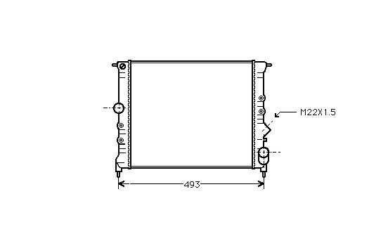 Radiator, engine cooling 43002119 International Radiators