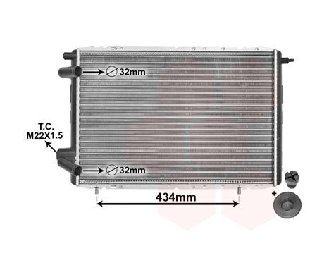 Radiator, engine cooling 43002126 International Radiators Plus, Image 2
