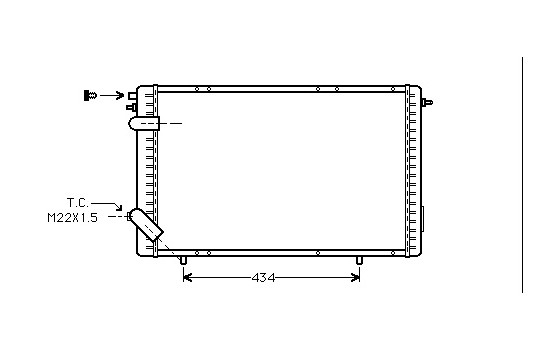 Radiator, engine cooling 43002126 International Radiators Plus