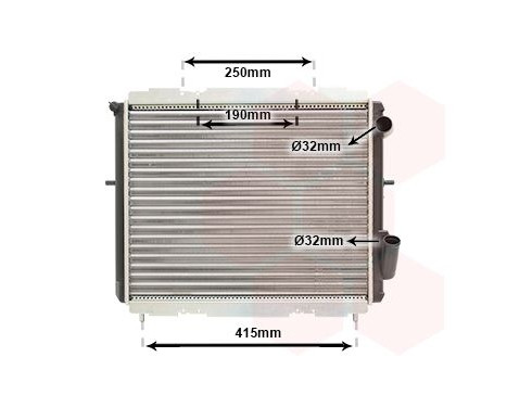 Radiator, engine cooling 43002128 International Radiators, Image 2