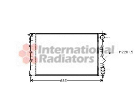 Radiator, engine cooling 43002131 International Radiators, Image 2
