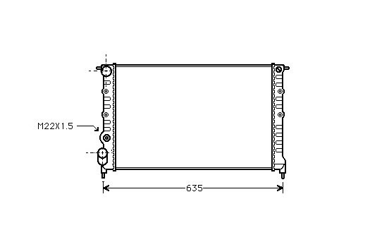 Radiator, engine cooling 43002149 International Radiators