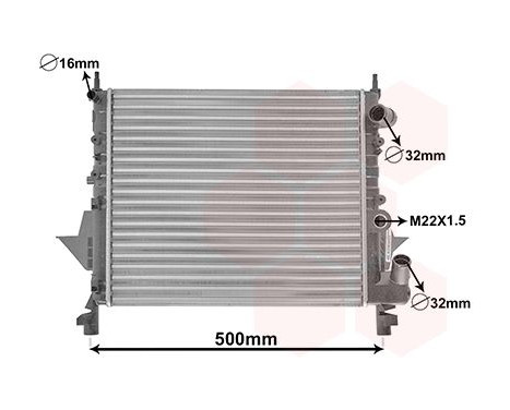 Radiator, engine cooling 43002158 International Radiators, Image 2