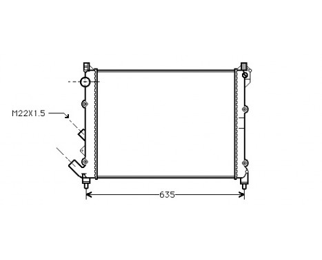 Radiator, engine cooling 43002164 International Radiators