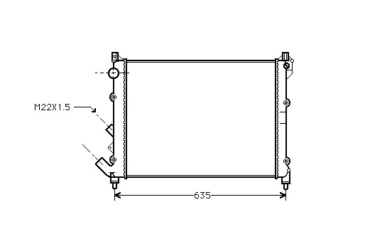 Radiator, engine cooling 43002164 International Radiators