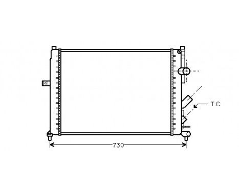 Radiator, engine cooling 43002166 International Radiators
