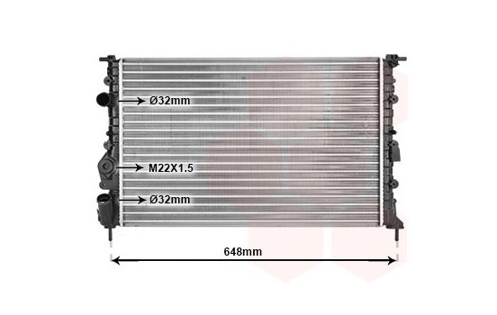 Radiator, engine cooling 43002198 International Radiators, Image 2