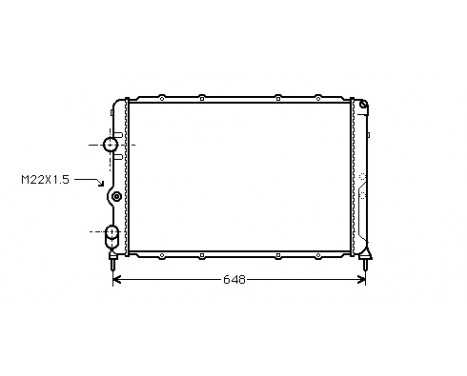 Radiator, engine cooling 43002203 International Radiators