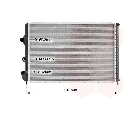 Radiator, engine cooling 43002203 International Radiators, Image 2