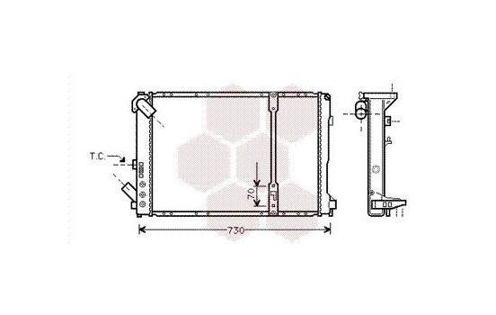 Radiator, engine cooling 43002208 International Radiators, Image 2