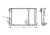 Radiator, engine cooling 43002209 International Radiators