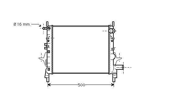 Radiator, engine cooling 43002217 International Radiators, Image 2