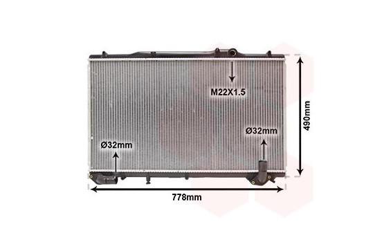 Radiator, engine cooling 43002240 International Radiators, Image 2