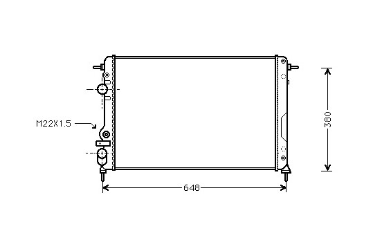 Radiator, engine cooling 43002241 International Radiators