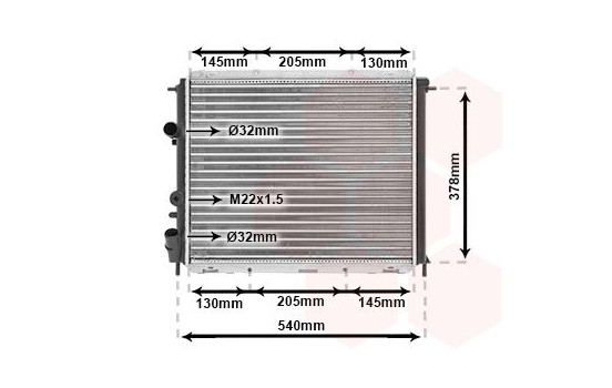 Radiator, engine cooling 43002258 International Radiators, Image 2