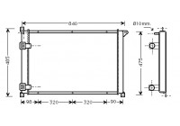 Radiator, engine cooling 43002265 International Radiators