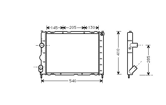Radiator, engine cooling 43002267 International Radiators